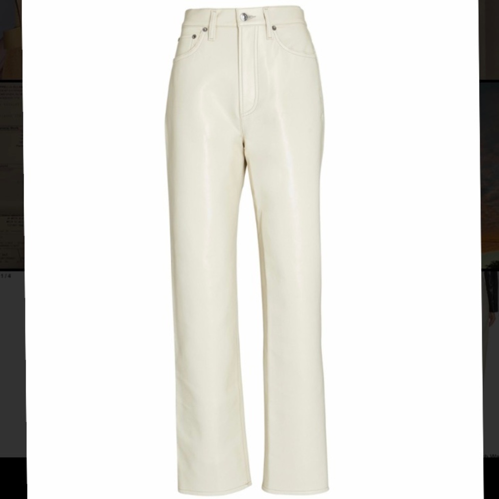 AGOLDE 90's Pinch Waist Leather Pants WITH TAGS